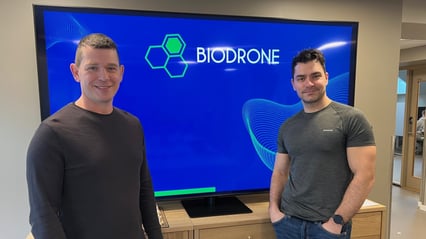 Vegard Forbord og Atilla Haugen fra Biodrone. Foto: Ida Valsø