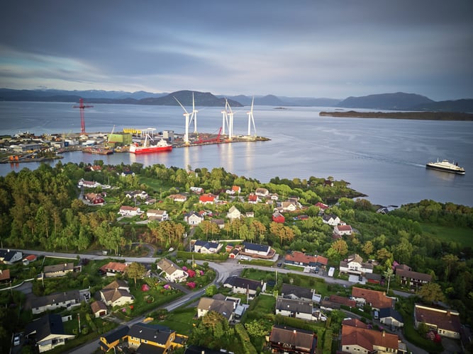 Eldøyane næringspark i Stord kommune. 